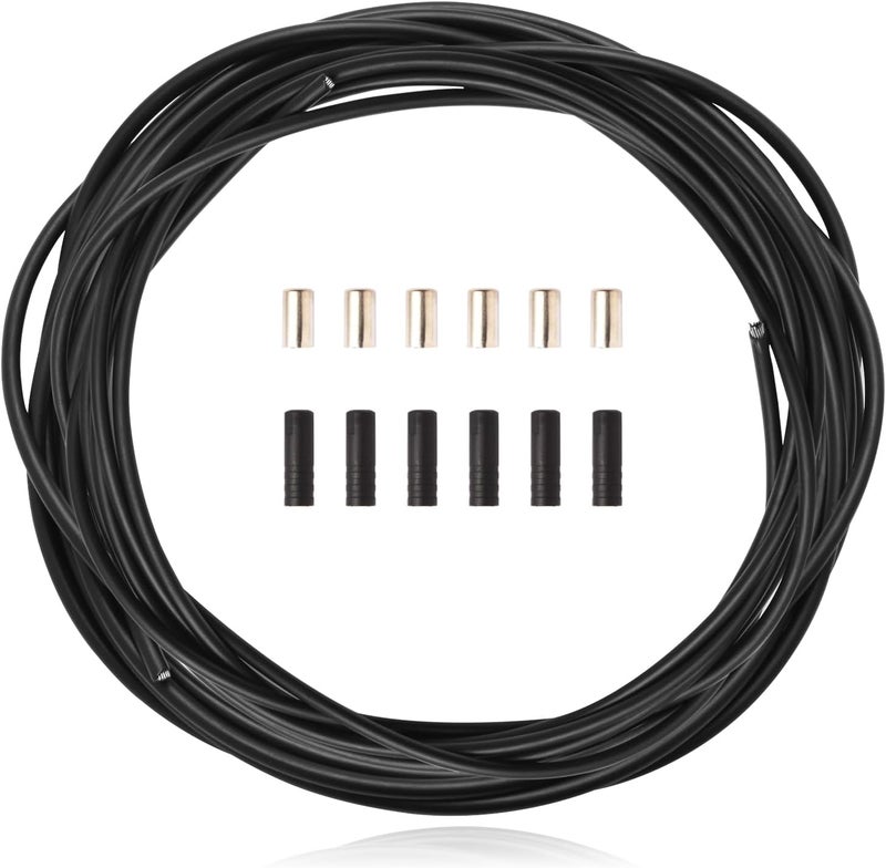 Gionfe غلاف كابل التحويل، غلاف كابل الدراجة الهوائية/كابل التحويل لخرطوم التحويل، مجموعة أدوات إصلاح لأسطوانة هيدروليكية لقرص الفرامل، 4 مم 3 أمتار - Image 1